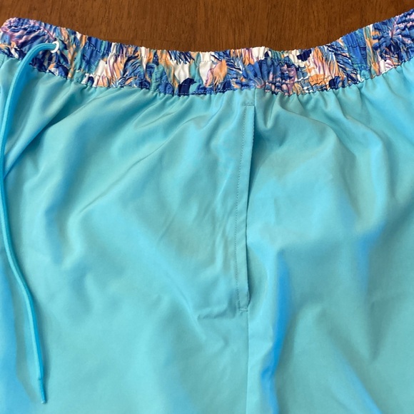 Cabana by Crown & Ivy aqua swim trunks size large. - Picture 4 of 9